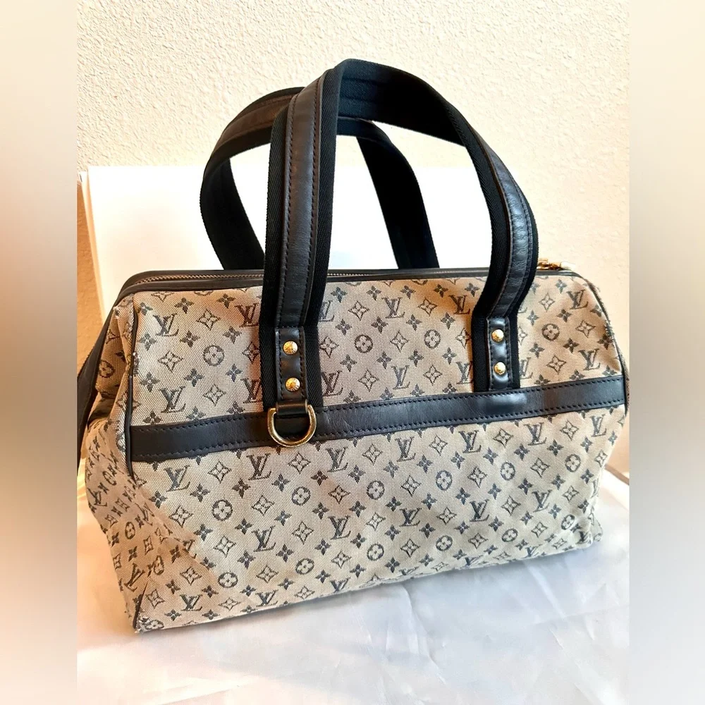 Louis Vuitton Josephine GM Mini Lin Boston style Handbag - Picture 4 of 17